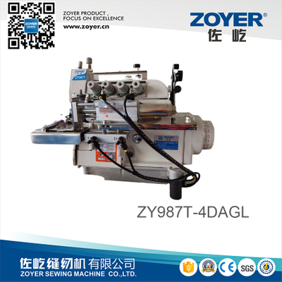Machine à coudre surjeteuse à encolure cylindrique ZY 987-4DAGL EXT